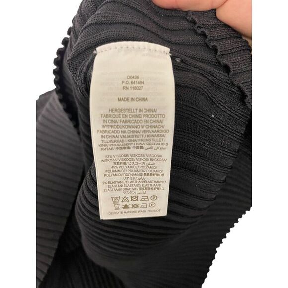 Boden Women Sweater Dress UK 14P US 10P Black Ribbed Knit Keyhole Neck D0436 NWT - Picture 6 of 10